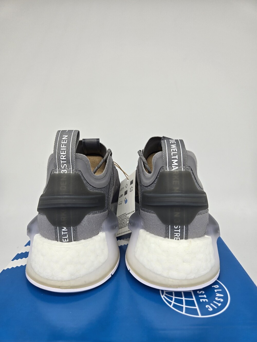 Adidas Women's NMD_V3 GY9283 Primeknit Grey Running Shoes Size 8.5 - Picture 4 of 8